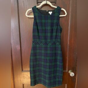 J.Crew Plaid Sleeveless Dress